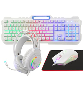 Rampage FİTMENT KM-GX7 Gökkuşağı Aydınlatmalı USB Gaming Combo Q Gaming Klavye + Mouse + Mousepad + Kulaklık