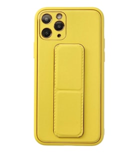 Newface Apple iPhone 11 Pro Kılıf Coco Deri Standlı Kapak - Sarı