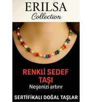 Sertifikalı Kırık Taşlı Model Renkli Sedef Taşı Kolye – Duygusal Denge ve Zarafet (Çok Renkli)