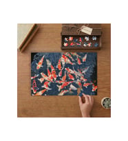 Denizdeki Kırmızı Balıklar Tasarımı 240 parça Ahşap Puzzle Ahşap Kutuda MP03311