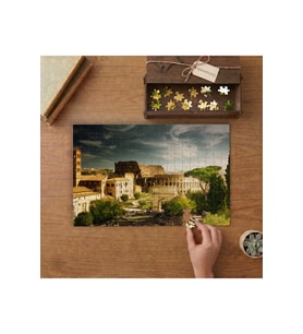 İtalya Roma Şehri Tasarımı 240 parça Ahşap Puzzle Ahşap Kutuda MP03914
