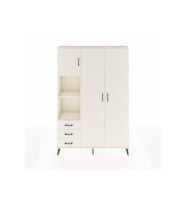 Arges Gardrop 6 Raflı 3 Çekmeceli Tek Askılı 132x30x195 Aytaşı-Aytaşı