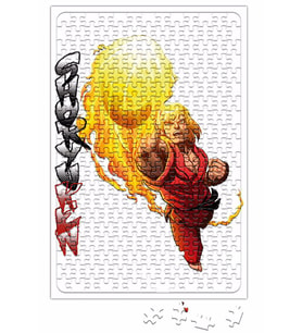 Ken Masters Street Fighter Puzzle 240 Parça Yapboz