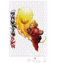 Ken Masters Street Fighter Puzzle 240 Parça Yapboz