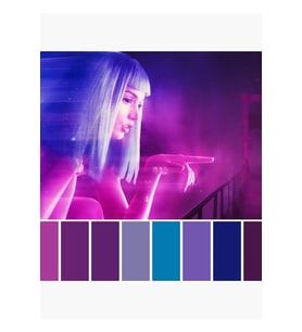 Blade Runner 2049 Renkli Palet Tablo Ahşap Poster Dekoratif