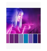 Blade Runner 2049 Renkli Palet Tablo Ahşap Poster Dekoratif