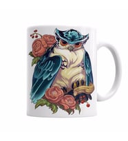Baykuş   Hayvan Owl Colour Drawing Çizim Kupa Bardak Porselen