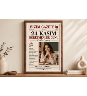 Kişiye Özel Öğretmenler Günü Gazete Afişi