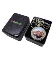 Ardeur® Vintage Ayasofya Camii Desen İşlemeli İsme Özel Lüks Cep Saati Köstekli Saat