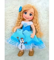 Prenses Bella Bebek Amigurumi Organik Oyuncak