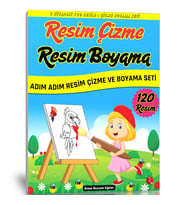 Resim Çizme ve Resim Boyama Kitap Seti (2 Kitap – 120 Resim)