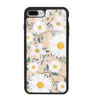 iPhone 8 Plus Uyumlu Büyük Papatya Tasarımlı Glossy Telefon Kılıfı