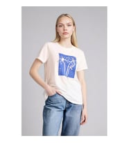 Defacto 26Y801003085 Ekru Kadın T-Shirt H1394AX/ER105