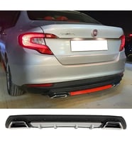 Fiat Egea Sedan Gri Difüzör Çiftli Kare Egzoz Görünümlü D Tip Difizör