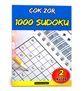 Çok Zor Sudoku Kitap Seti (1000 Sudoku – 2 Kitap)