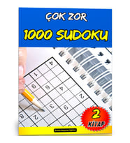 Çok Zor Sudoku Kitap Seti (1000 Sudoku – 2 Kitap)