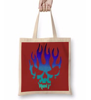 Skull Kuru Kafa Bez Çanta Uzun Saplı