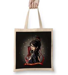 Bayonetta Want To Bez Çanta Uzun Saplı