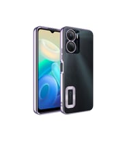 Vivo Y16 Uyumlu Kılıf Kamera Korumalı Logo Gösteren Zore Omega Kapak