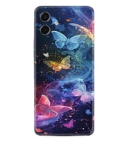 Samsung Galaxy A07 (SM-A075F) Kılıf Boutique Baskılı Resimli Neon Kelebekler Pcode -092