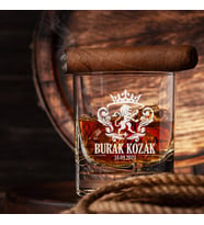 Erkeğe Hediye Premium Tasarımlı İsimli Viski Bardağı