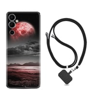 Tecno Pova Neo 2 Kılıf Resimli Boyun Askılı İpli Desenli Silikon Series Red World 1836