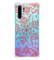 Huawei P30 Pro  Köşe Korumalı Antişok Kapak Nostalji Desen Tasarımlı Şeffaf  Kılıf