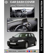 RENAULT MEGANE 2 NAVİGASYONLU BÜYÜK EKRAN (2003-2009) Torpido Örtüsü Ön Göğüs Halı Torpido Koruma