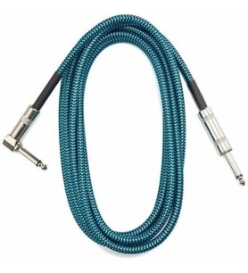 Valencia Drca2bu Gitar Kablo Gürültüsüz (Noisless) 3M Mavi