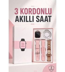 Northcity Akıllı Saat OLED Ekran 3 Kordonlu Aksesuar Hediyeli Sesli Görüşme