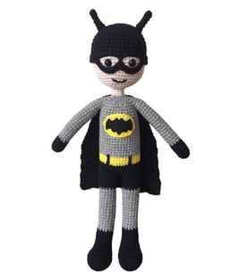 Batman Bebek Amigurumi Organik Oyuncak