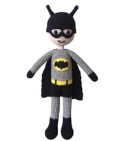 Batman Bebek Amigurumi Organik Oyuncak