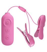 OdinsShop Titreşim & Elektro Şok Mandallı Göğüs Uyarıcı - Romantic Wave