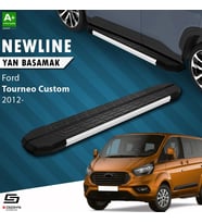 S-Dizayn Ford Tourneo Custom Kısa Şase NewLine Aluminyum Yan Basamak 203 Cm 2012-2023 A+ Kalite