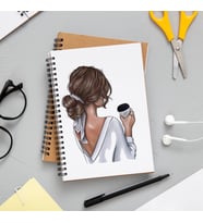 Kız Karakter Tasarımlı Defter
