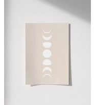 Çerçevesiz Poster Ayın Ritmi (Çok Renkli)