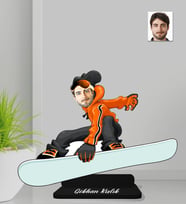 Kişiye Özel snowboard Erkek Ahşap Biblo-1