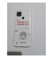 Realme C21 Y / C25 Y Uyumlu Şeffaf Telefon Kılıf Modeli
