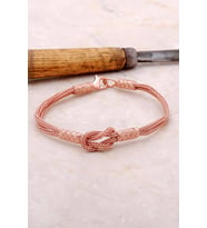 Sonsuzluk Rose Gümüş Kazaziye İşlemeli Bileklik 3375