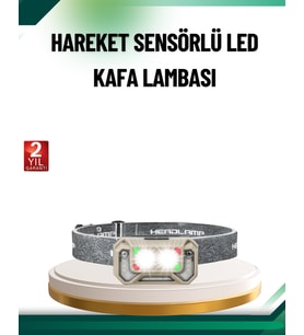 Şarjlı Wave Sensörlü Led Kafa Feneri Kullanım - Lisinya