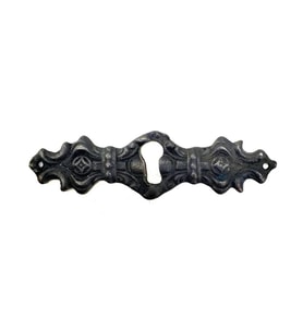 Northcity Antika Pirinç Anahtar Ağızlığı - Oksit Kaplama Dekoratif 28x104mm