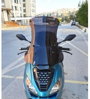 MOTOCAM Peugeot Pulsion 125 Ön Cam 2022-2026 Model 68cm Siyah Renkli 4mm UZUN