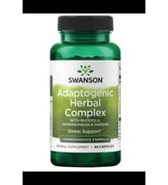 Swanson Premium Adaptogenic Herbal Complex with Rhodiola, Ashwaganda & Ginseng 60 capsul.Usa Version 3935 (Renksiz)