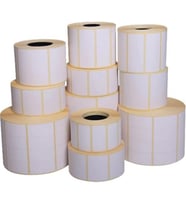 Kirtasiyejet Etiket Termal Etiket 30 x 60 mm  10,000 Adet Termal Barkod Etiketi 1.000 Sarımlı 10 Rulo