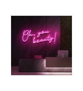 Oh,You Beauty! Yazılı Neon Tabela