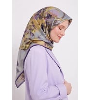 Lesscarves Pamuk İpek Eşarp Batik Desenli LS2202