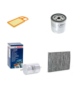 Bosch Filtre Bakım Seti Volkswagen Golf 4 1.4 Benzin 75 Beygir 1998-2003 Hava + Yağ F + Yakıt F. + Polen Sardes