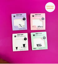 Kedi Tasarımlı Şeffaf Post-it