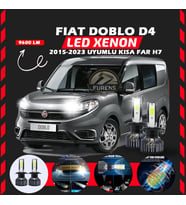 Fiat Doblo D4 2015-2023 Kısa Far Uyumlu Şimşek Etkili Led Xenon Pro Series H7
