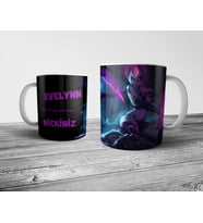 Pixxa  EVELYNN İsimli Kişiye Özel Kupa Bardak (League of Legends,LOL)